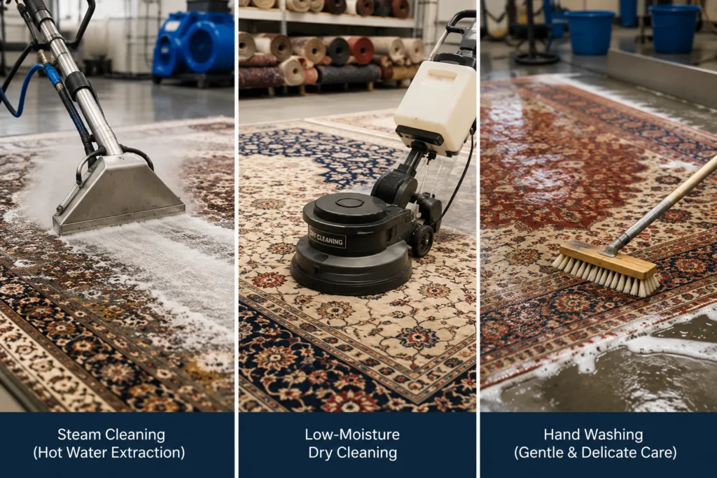 Professional rug cleaning methods